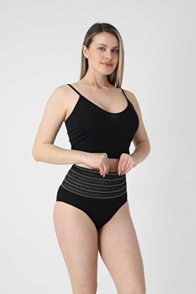 adora lingerie Recovery Corset Slip Shaper Black