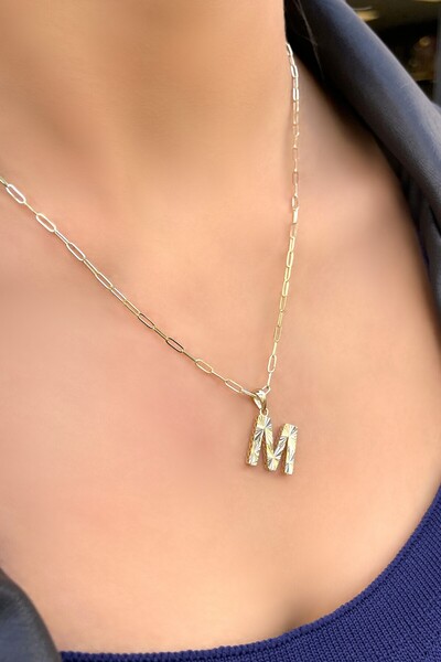 Altınaşkı Kalem Harf Ataş Altın Kolye