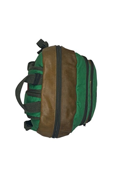 Old Cotton Rucsac de școală de calitate, negru, vintage, cu imprimeu casual, ...