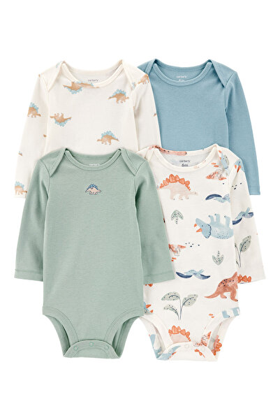 Carter's Baby Boy Long Sleeve 4-Piece Bodysuit