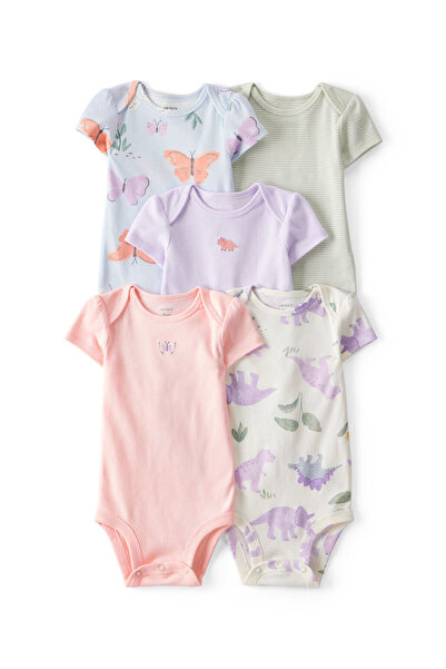Carter's Baby Girl Short Sleeve 5-Piece Bodysuit