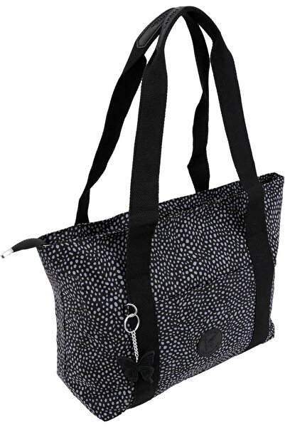 Caprice Collection Everyday Large Shoulder Tote bag, High-Grade Nylon, Zip-Top, Organised Pockets -B