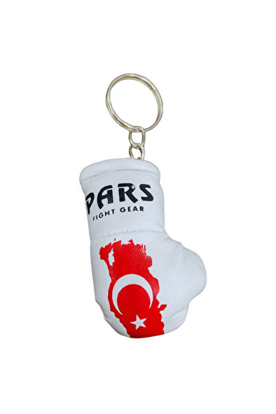 Pars Türk Bayraklı Boks Eldivenli Anahtarlık (Tek) Maskot Boks Eldiveni
