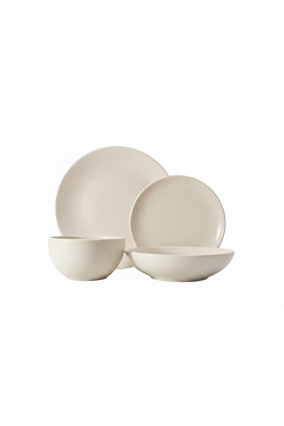 Rissa Porcelain Dinner Set, Made up of 24-Piece Beige. / 119846