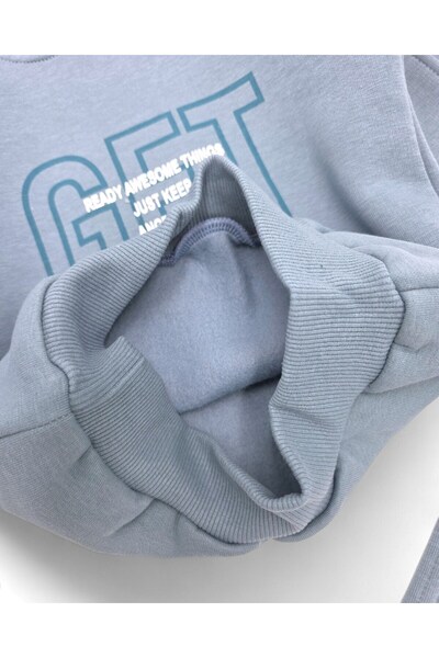 Ege Bebek Χειμερινό σετ αθλητικής φόρμας για αγόρια/ 3 κλωστές επένδυση fleece Χοντρό ύφασμα, Σετ για ηλικίες 2-3-4-5-6-7-8-9-10