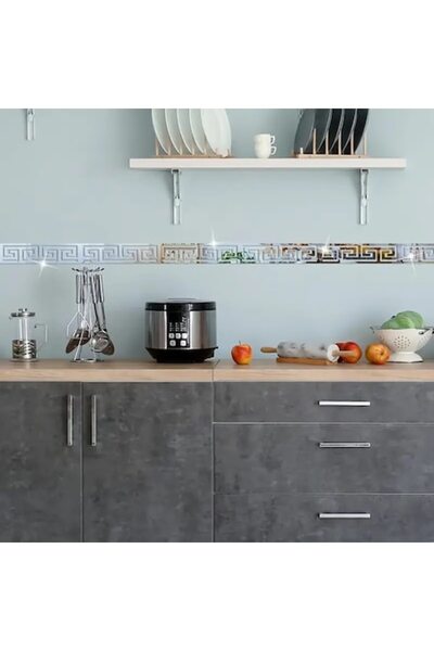 CBD CORAL BEST DEALS Set oglinzi autoadezive, design decorativ Versace, PVC a...