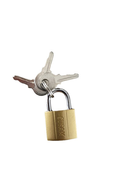 Eusam Mini lacăt 20mm potrivit pentru dulap, cutie poștală, ghiozdan, contor, valiză