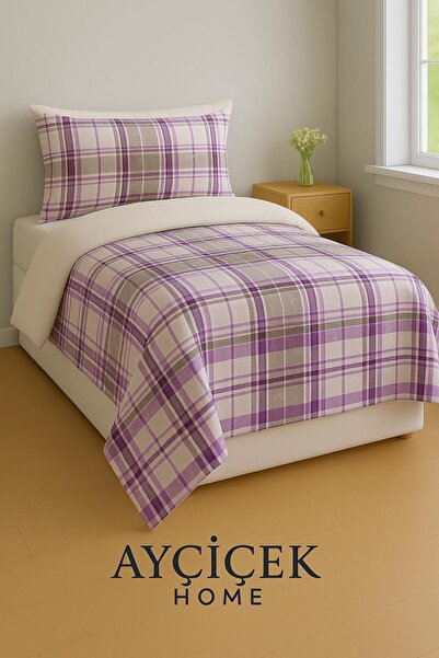 ayçiçek home Single Bedding Set & Non-Elastic Fitted Sheet & 100/200 & Pinter...