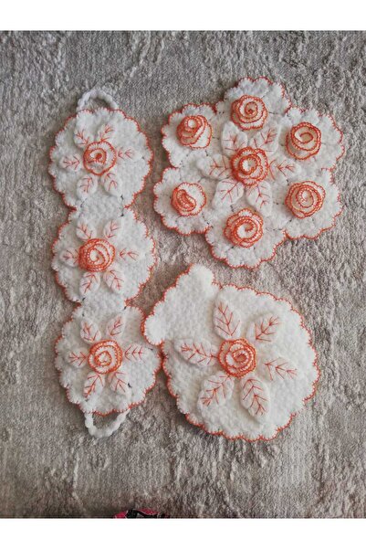 Handmade Çeyizlik Üçlü Lif Seti