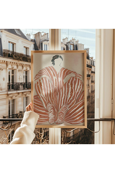 Tuba Decor Tablo dintr-o singură bucată cu rame din lemn pentru sufragerie, s...