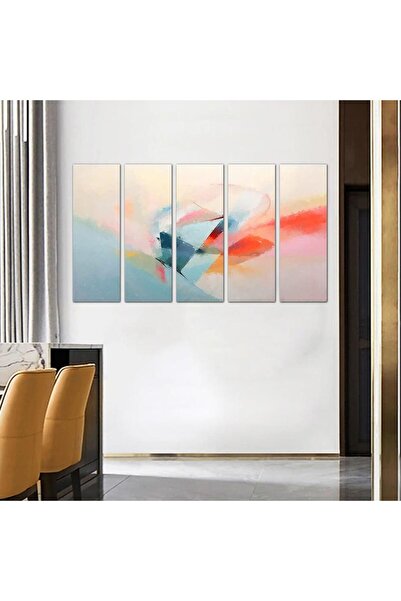 Generic Modern Abstract Art Wall Panel - 24050 - Divided into five equal pieces