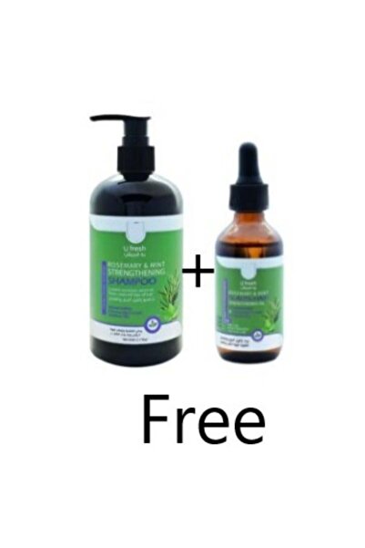 U FRESH Rosemary and Mint Oil to Strengthen Hair and Scalp + Rosemary and Mint Shampoo to Strengthen