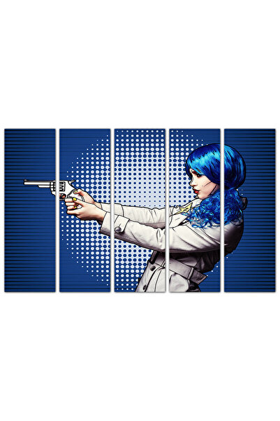 Generic Mural - The Detective - Pop Art - 975 - Divided into five equal pieces