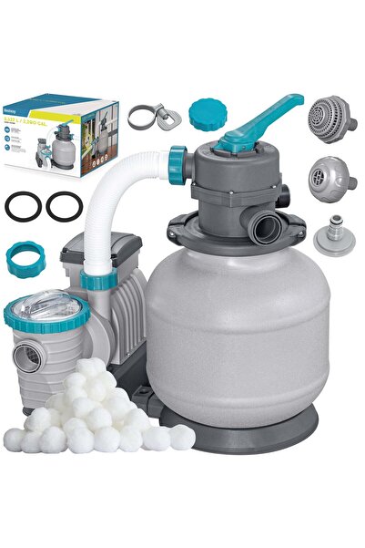 Other Pompă de nisip pentru piscine + bile filtrante 8327l/h Bestway 58499