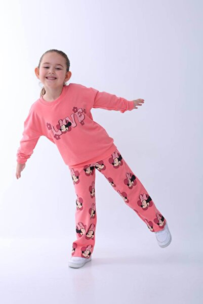 KRN MODA Minie love desenli kız çocuk takımı