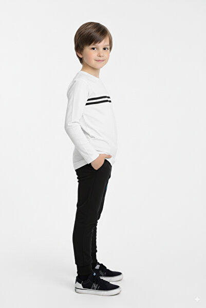 FYK KİDS Fan Color Themed Boys' Top and Bottom Set with Elasticated Legs