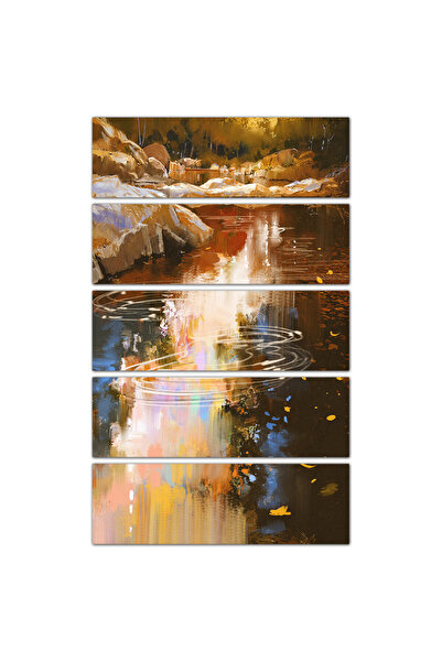 Generic Mural - River - 923 - Divided into five equal pieces