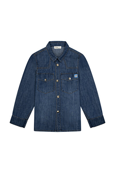 Miny Center Τζιν πουκάμισο με τσέπες