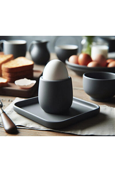 YOO SIKILMADIM X Yumurtalık ve Entegre Bardak Altlığı Seti (2'si 1 Arada)