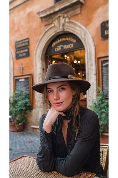 LAGRANZE Ретро стил Премиум дамска шапка Федора с индивидуален дизайн