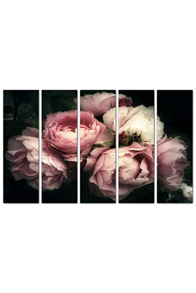 Generic Wall panel - Flowers - M1555 - Divided into five equal pieces