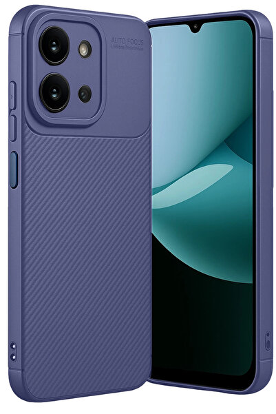 UnDePlus Xiaomi Redmi 15C Kılıf Karbon Silikon Case Kapak