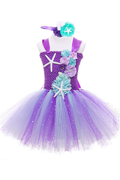 THK Mermaid Princess Ariel Costume, cosmic blue - 3-4 years-100