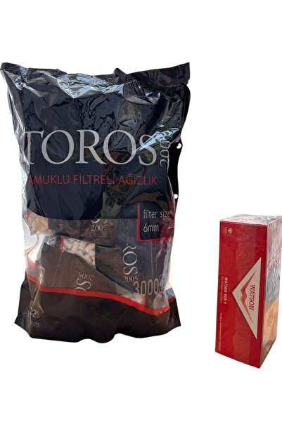 Han Tobacco 6 MM Slim 3000 Adet Pamuklu Filtre + 2500 Yaprak Red yapışkanlı Kâğıt