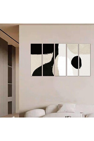 Generic Modern Abstract Art Wall Panel - 24024 - Divided into five equal pieces