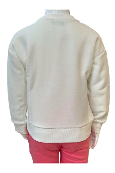 Benetton Girl's Ecru Sweatshirt