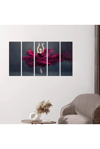 Generic Wall art painting - Ballet Dancer - 24586 - Divided into five equal pieces