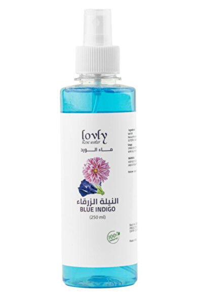 lovly لافلي ماء الورد بخلاصة النيلة الزرقاء 250مل
