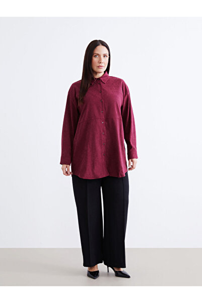 LC Waikiki Süet Görünümlü Kadın Gömlek Tunik