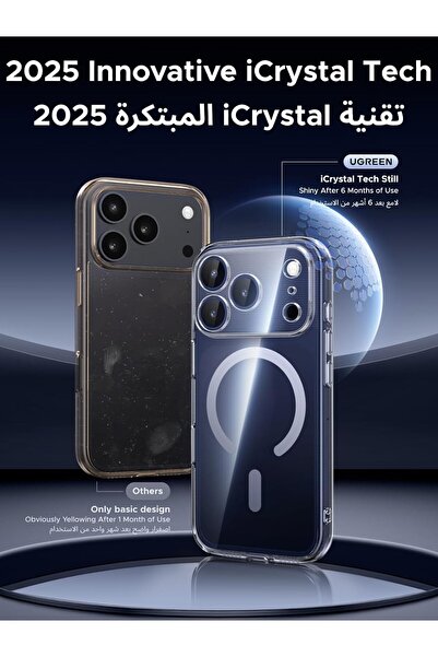 Ugreen iPhone 17 Pro Max MagSafe Case with Screen Protector Set, [Military Grade Protection], [iCrys