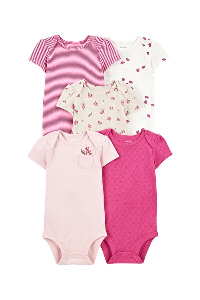 Carter's Baby Girl Short Sleeve 5-Piece Bodysuit