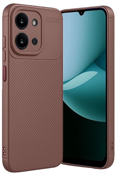 UnDePlus Xiaomi Redmi 15C Kılıf Karbon Silikon Case Kapak
