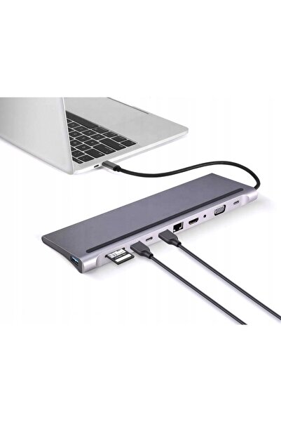 Other HUB USB-C HDMI 4k VGA LAN RJ45 3x USB 3.0 SD FT Card Jack 3.5mm Power Delivery 87W