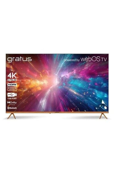 GRATUS شاشة 4K UHD بدون حواف من WebOS مقاس 58 بوصة