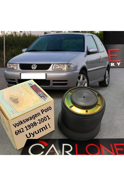 carlone Volkswagen Polo 6n2 1998-2010 Arası Uyumlu Sabit Spor Direksiyon Göbe...