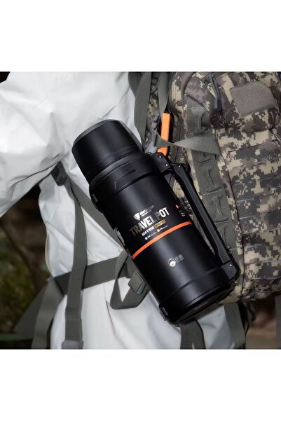 EHZ TEKNOLOJİ Travel Thermos Stainless Steel Vacuum 1 Liter | Hot & Cold Beverage Storage