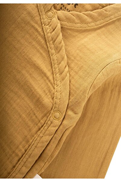 Cigit Organic Hospital Release Baby Set 0-3 Months Mustard Yellow