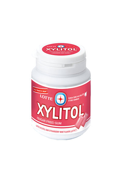 Lotte Xylitol لوتي زيليتول علكه 58 جرام خاليه من السكر بالفراوله و النعناع