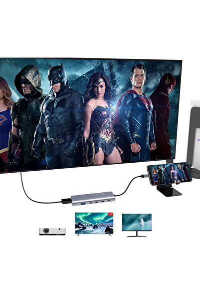 Other HUB 6in1 Adapter HDMI 4k 30Hz PD 100W USB 3.0 for PC/Mac/Steam