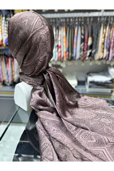 MODA MİSMARA MOROCCO KENDİNDEN DESENLİ JAKARLI ŞAL