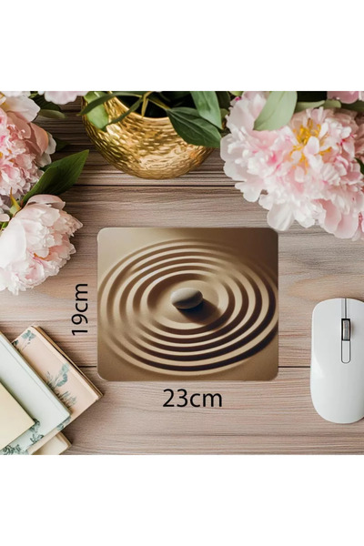 Wisdom Rain لوحة ماوس مريحة بنمط حلزوني - 19 × 23 سم 2 مم مستطيلة مطبوعة مستوردة