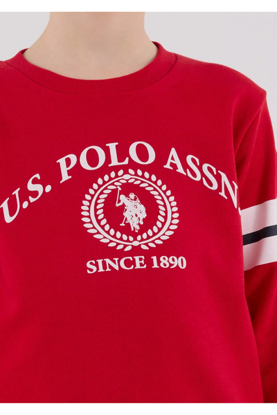 U.S. Polo Assn. Boy's Red Tracksuit Set with License Print Detail & Cotton L1.Usp.220.1.001