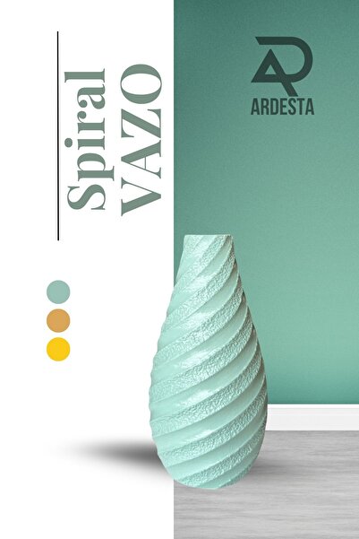 ardesta Χειροποίητο σπειροειδές σχέδιο με γυαλιστερή πέτρα με βερνίκι σκανδιν...