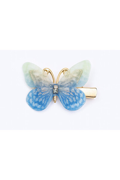 Shiklik Κομψό γυναικείο κλιπ μαλλιών με κινητά στρας σε σχήμα πεταλούδας