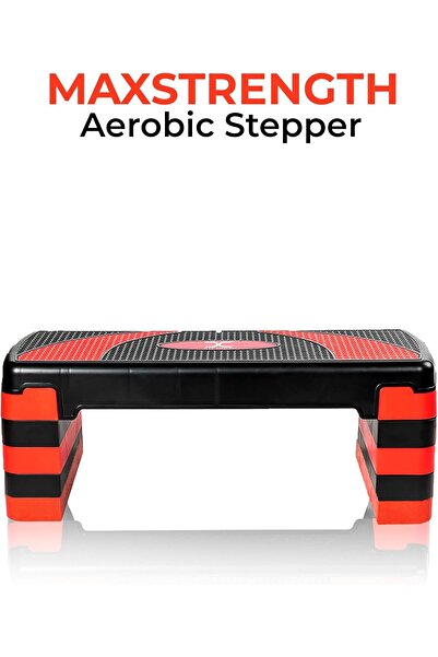 MAX STRENGTH Aerobic Exercise Stepper Board with 5 Adjustable Training Steps Levels Great for Home G