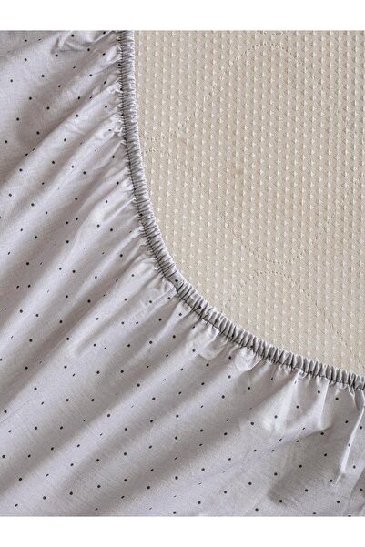 homewell 1St Quality Natural Anatolian Cotton Hypoallergenic Fitted Sheet Set Gray